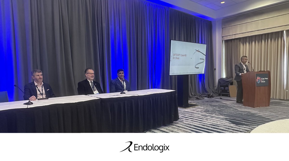 Endologix (@endologix) on Twitter photo Excitement for the DETOUR System was palpable at our CORS lunch symposium, where energy and insights were flowing!
Thank you to <a href="/rzakir12/">Ramzan Zakir</a> for leading an engaging discussion, and to Drs. Richard Kovach, <a href="/BillBeckerman/">Bill Beckerman</a> and John Shao for sharing powerful insights and real-world Excitement for the DETOUR System was palpable at our CORS lunch symposium, where energy and insights were flowing!
Thank you to <a href="/rzakir12/">Ramzan Zakir</a> for leading an engaging discussion, and to Drs. Richard Kovach, <a href="/BillBeckerman/">Bill Beckerman</a> and John Shao for sharing powerful insights and real-world