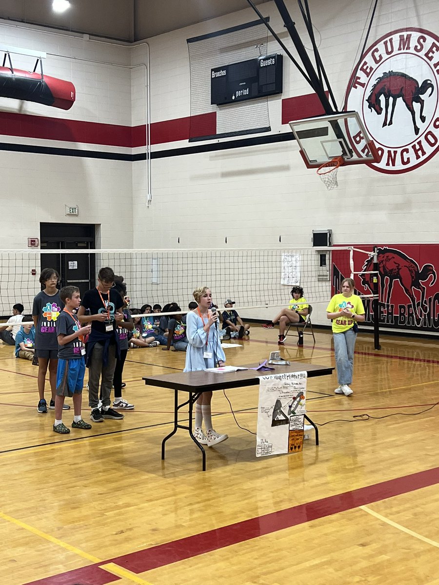 Thank you to the GEAR UP folks from Purdue who helped run a great STEM camp at Tecumseh! Encourage your soon to be 7th or 8th grader to join the club this coming school year!