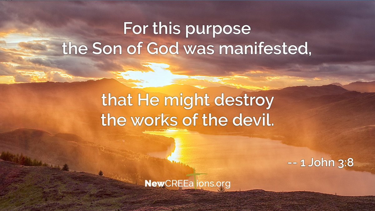 Jesus came to DESTROY the works of the devil (1 John 3:8). 

Then He [Jesus] said, "It is finished!" (John 19:20)

The works of the devil are DESTROYED!

Every evil that was brought into this world by Adam's sin is no longer an issue for God's born-again children! Jesus destroyed