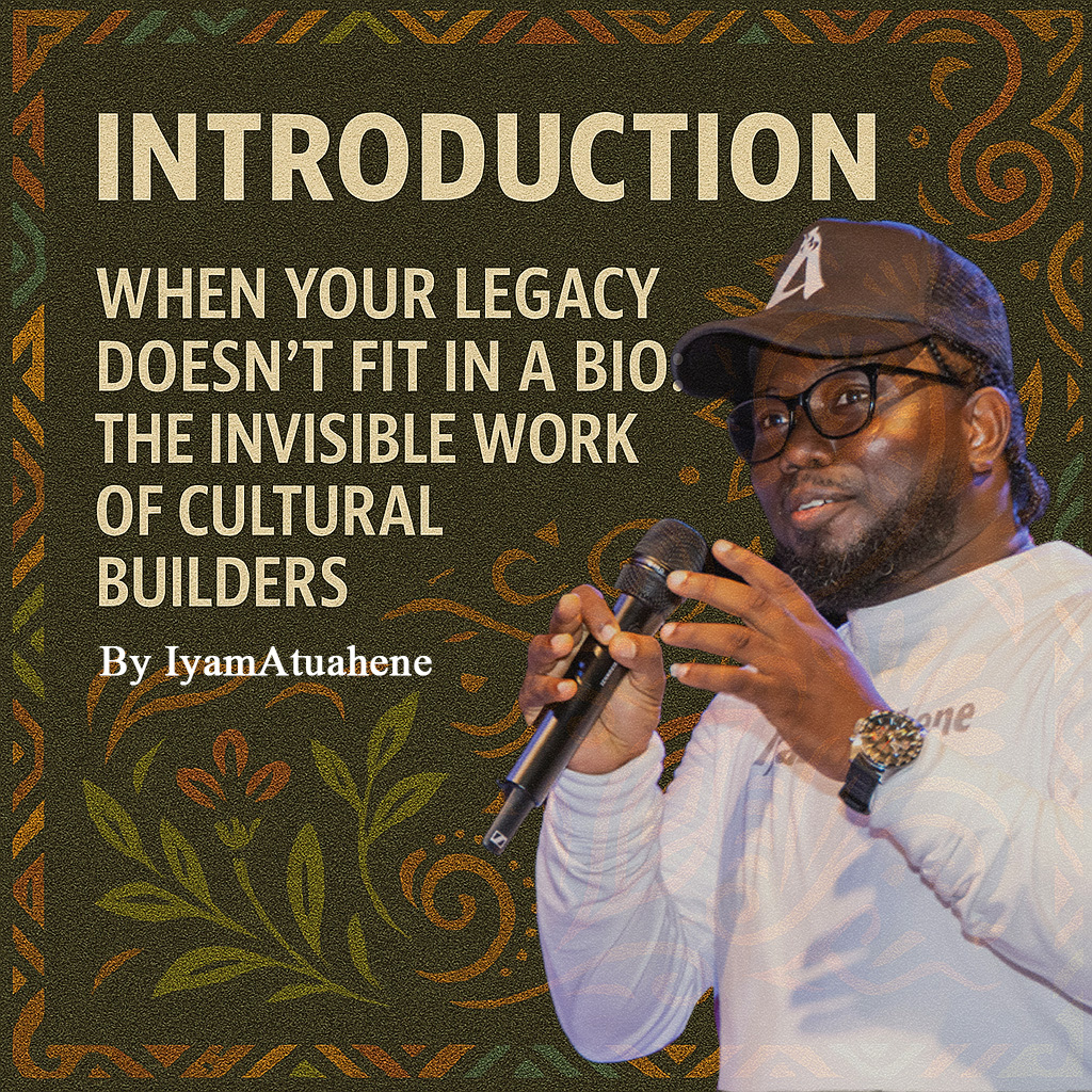 IyamAtuahene's tweet image. Not every legacy fits in a bio. Some are written in hearts, not headlines. This is for the invisible cultural builders. 
#InvisibleWork #CulturalBuilders #AfricanArts #LegacyInMotion #iyamatuahene
