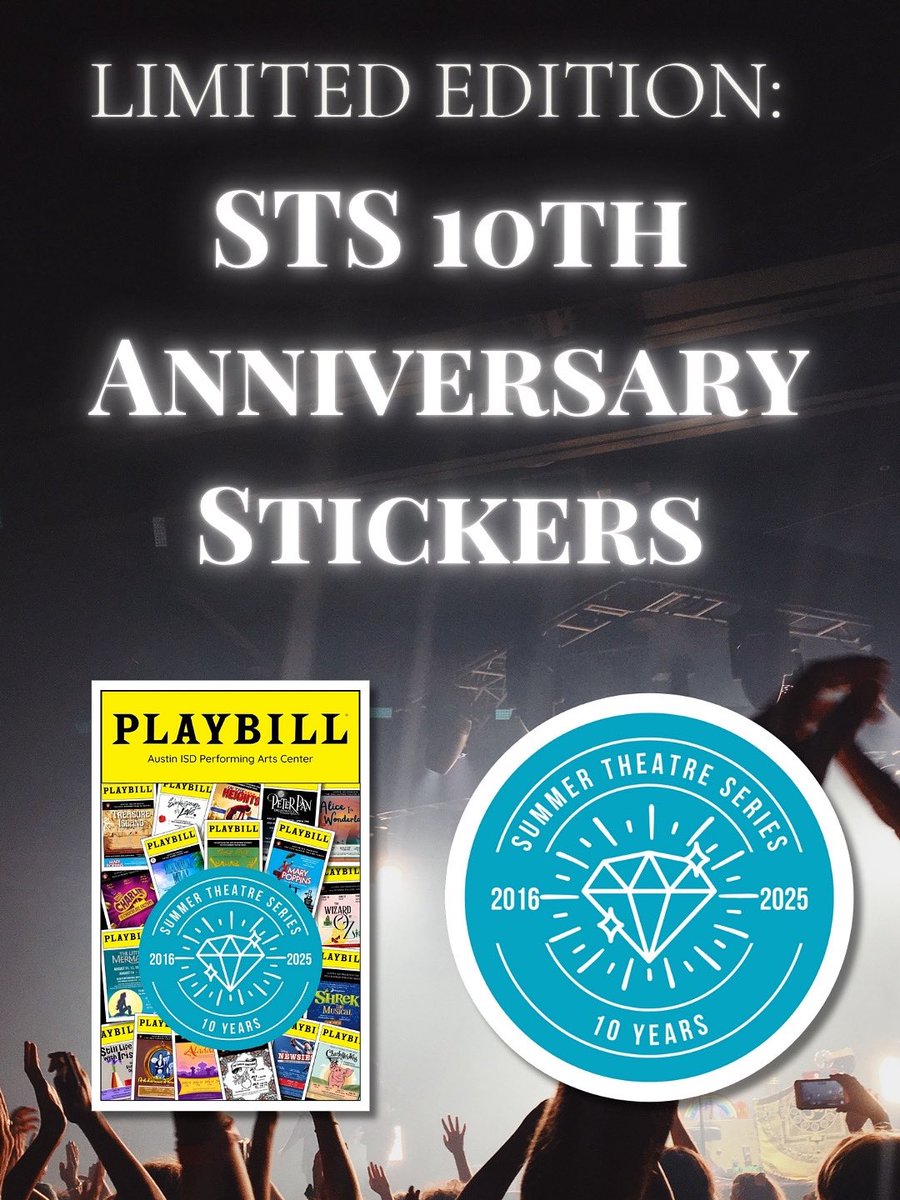 Austin ISD Performing Arts Center (@austinisdpac) on Twitter photo Grab your Limited Edition STS 10th Anniversary sticker in the Charlie Add-Ons! 🎭✨
Available now— austinisdpac.ludus.com/select.php <a href="/austinisdSTS/">AISD Summer Theatre Series</a> <a href="/AustinISD/">Austin ISD</a> Grab your Limited Edition STS 10th Anniversary sticker in the Charlie Add-Ons! 🎭✨
Available now— austinisdpac.ludus.com/select.php <a href="/austinisdSTS/">AISD Summer Theatre Series</a> <a href="/AustinISD/">Austin ISD</a>