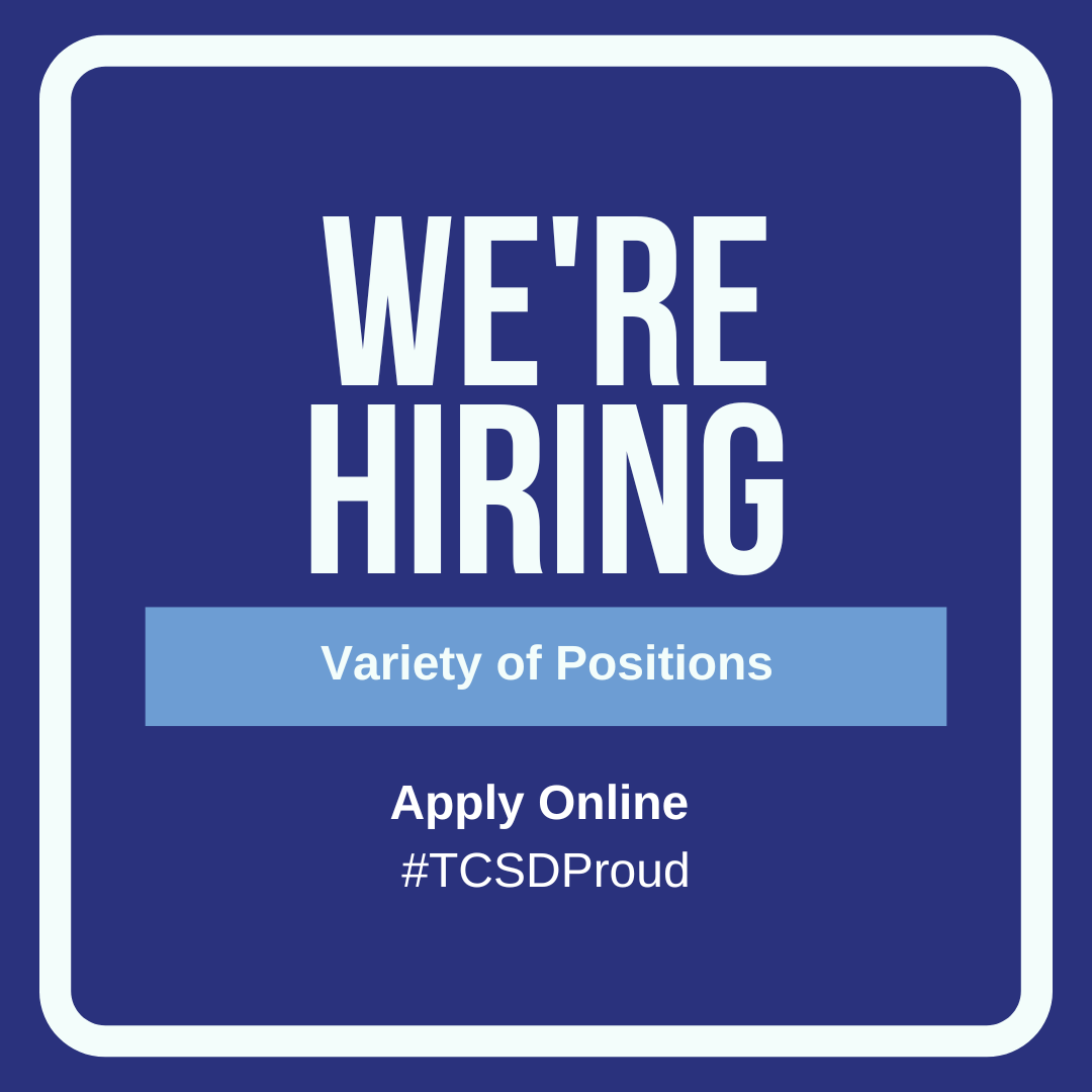📣 We are hiring for a variety of positions within our district!  We’re currently looking for passionate educators for a variety of roles. 🔗 View all openings &amp; apply here: applitrack.com/twinsburg/onli…  Please feel free to share! #TCSDProud