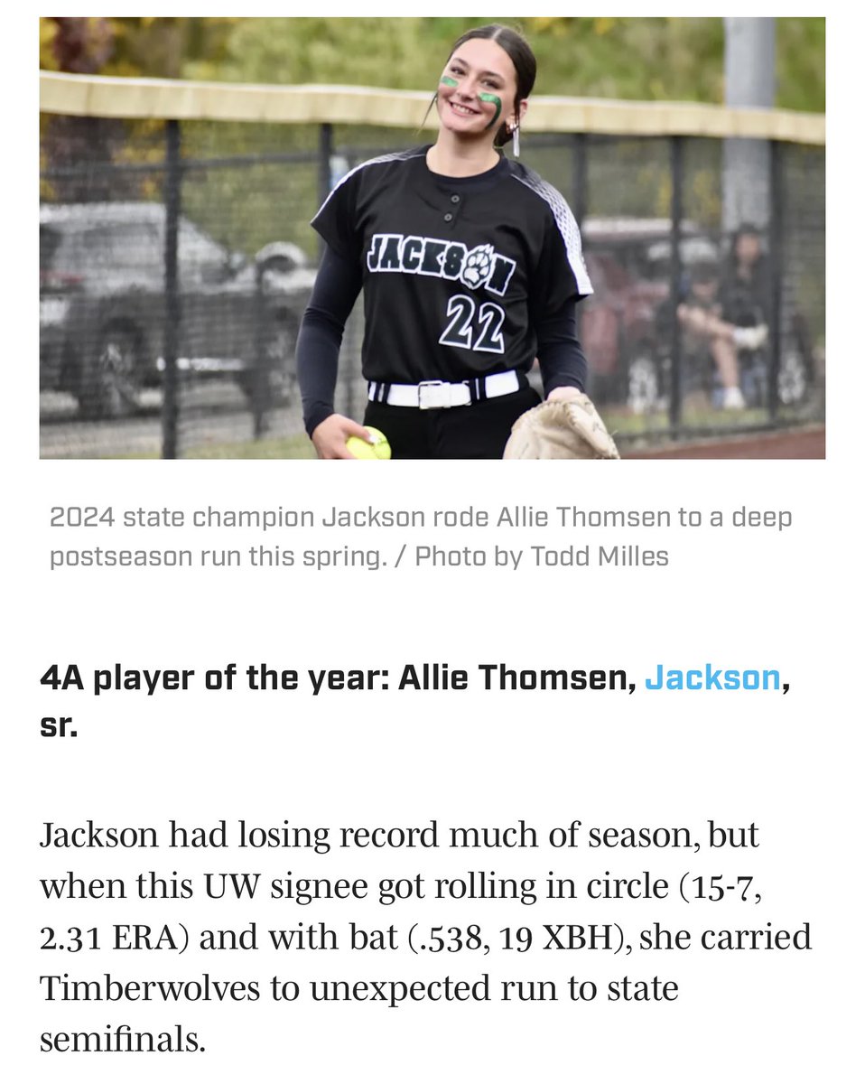 Allie_Thomsen_ClassOf2025 (@allie_thomsen) on Twitter photo Extremely honored to be named WA State 4A Player of the Year. Grateful for my teammates, coaches, and family who made this possible!! <a href="/SBLiveWA/">Washington High School On SI</a> <a href="/ManyHatsMilles/">Todd Milles</a> <a href="/UWSoftball/">Washington Softball</a> <a href="/aibanditsbreer/">ai Bandits Breer</a> Extremely honored to be named WA State 4A Player of the Year. Grateful for my teammates, coaches, and family who made this possible!! <a href="/SBLiveWA/">Washington High School On SI</a> <a href="/ManyHatsMilles/">Todd Milles</a> <a href="/UWSoftball/">Washington Softball</a> <a href="/aibanditsbreer/">ai Bandits Breer</a>
