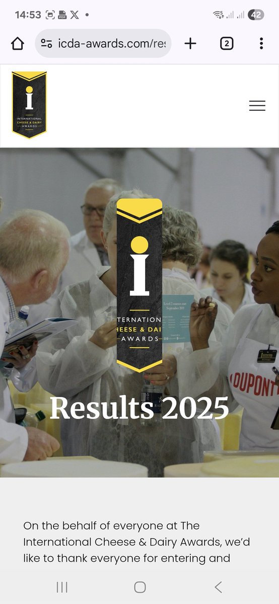 After some amazing results over last few weeks in melton cheese &amp; the virtual cheese awards we have done it again <a href="/iCheeseAwards/">International Cheese & Dairy Awards & EXPO</a> a trophy for our cheese grazing platter. Marmite silver . Cheeseboard silver. Milk silver .<a href="/ChronandEcho/">Northampton Chron</a> <a href="/JoeBangles11/">Joe Bangles CBE</a> <a href="/MadeInNorthants/">Made In Northamptonshire</a> <a href="/foodawardsHQ/">Weetabix Northamptonshire Food & Drink Awards</a>