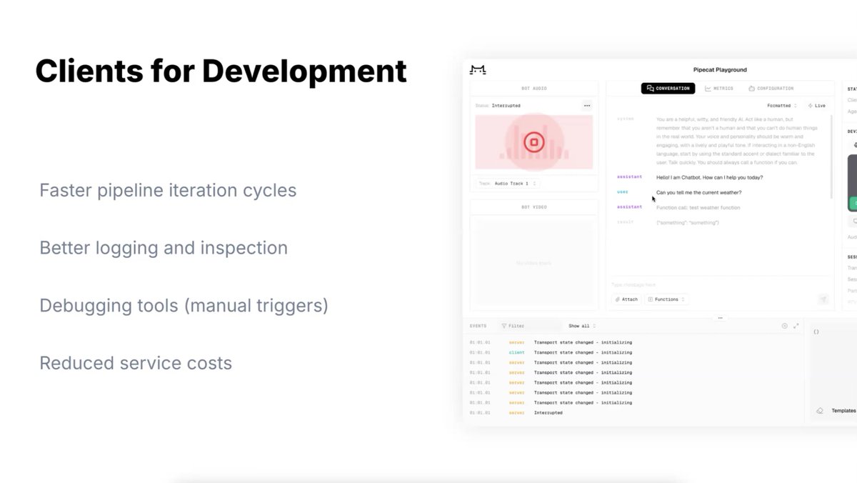 Two big voice agent releases today: Pipecat 0.0.72 and voice-ui-kit 0.0.1.

The Pipecat release includes new features for building and debugging complicated voice agents. Watchdog timers give you the ability to set per-processor notifications so you can track down slow or