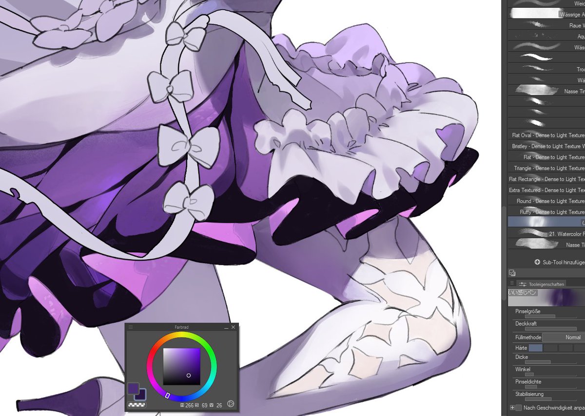 KuroshiroX's tweet image. I just redownloaded Clip Studio and enjoying testing the brushes. They are so fun to use
