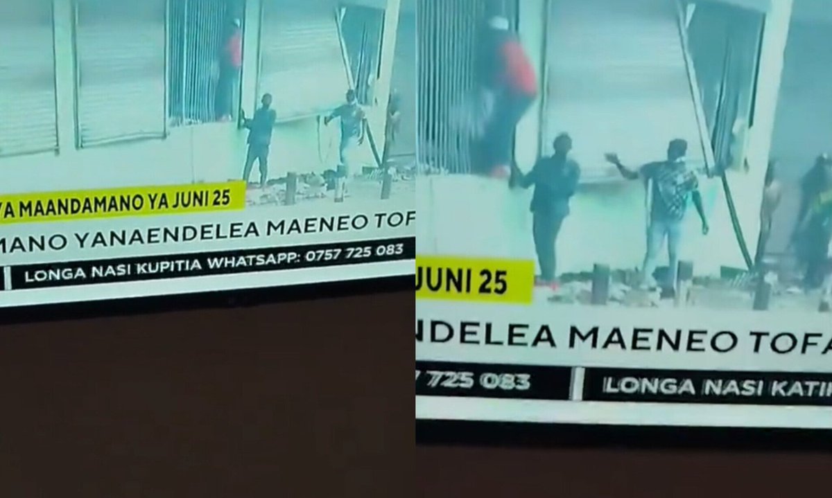 Quickmart OTC Branch Looted by Goons Live on K24 TV News, How it Happened — Video 👇