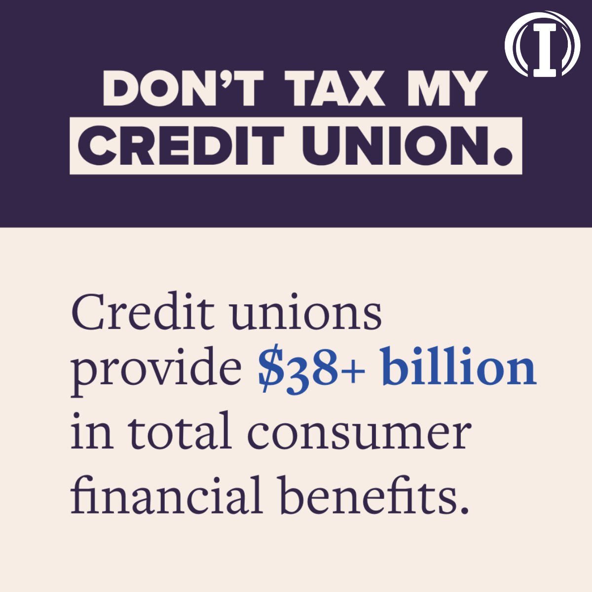 #CreditUnions = real savings for real people. 💡 With $38B+ in total consumer financial benefits, our not-for-profit model makes a difference in members' lives every day. 💸
Let's protect what matters — tell your U.S. Senators: #DontTaxMyCreditUnion 👉 ow.ly/OTmM50WeYrZ.