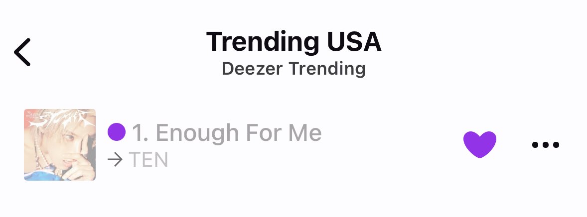 tenleeusa's tweet image. Enough For Me is currently

#1 Trending USA Chart on Deezer

#TEN_STUNNER #TEN_EnoughForMe 
#TENLEE #เตนล์ #텐 #李永钦 #テン