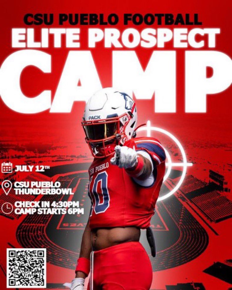 Thanks to <a href="/CoachTWebb/">Thomas Webb Jr.</a> and <a href="/CSUPFootball/">CSU Pueblo Football</a> for the camp invite. Super grateful for the opportunity and excited to see what CSUP is all about! <a href="/CoachFaske/">Caid Faske</a> <a href="/CoachRosholt/">Kris Rosholt 🏈</a> <a href="/Chatfieldftball/">ChatfieldFootball</a>