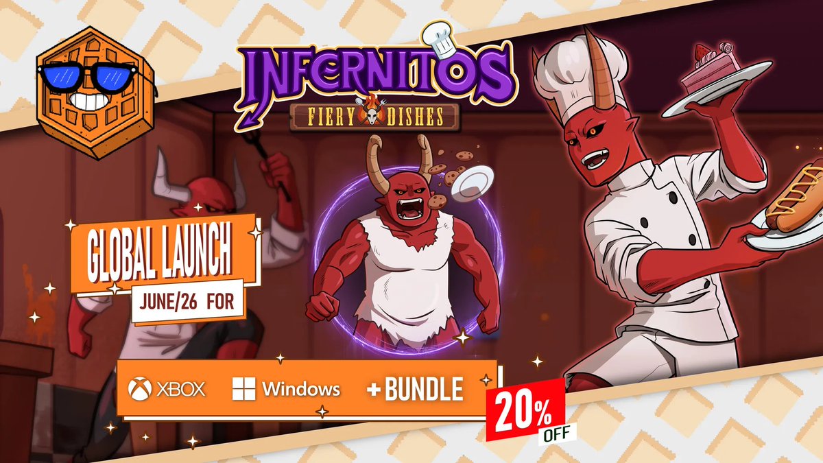 Afil Games (@afilgames) on Twitter photo Serve dishes, summon customers and Burn neurons 🔥
Infernitos: Fiery Dishes is out now for Xbox and Microsoft Store, and we’re giving away a copy to celebrate! 🎮
How to enter:
👹 Like + RT
👹 Follow us
👹 Tag a friend to help with the herd!
Every 25 RTs = +1 winner!
#AfilGames Serve dishes, summon customers and Burn neurons 🔥
Infernitos: Fiery Dishes is out now for Xbox and Microsoft Store, and we’re giving away a copy to celebrate! 🎮
How to enter:
👹 Like + RT
👹 Follow us
👹 Tag a friend to help with the herd!
Every 25 RTs = +1 winner!
#AfilGames