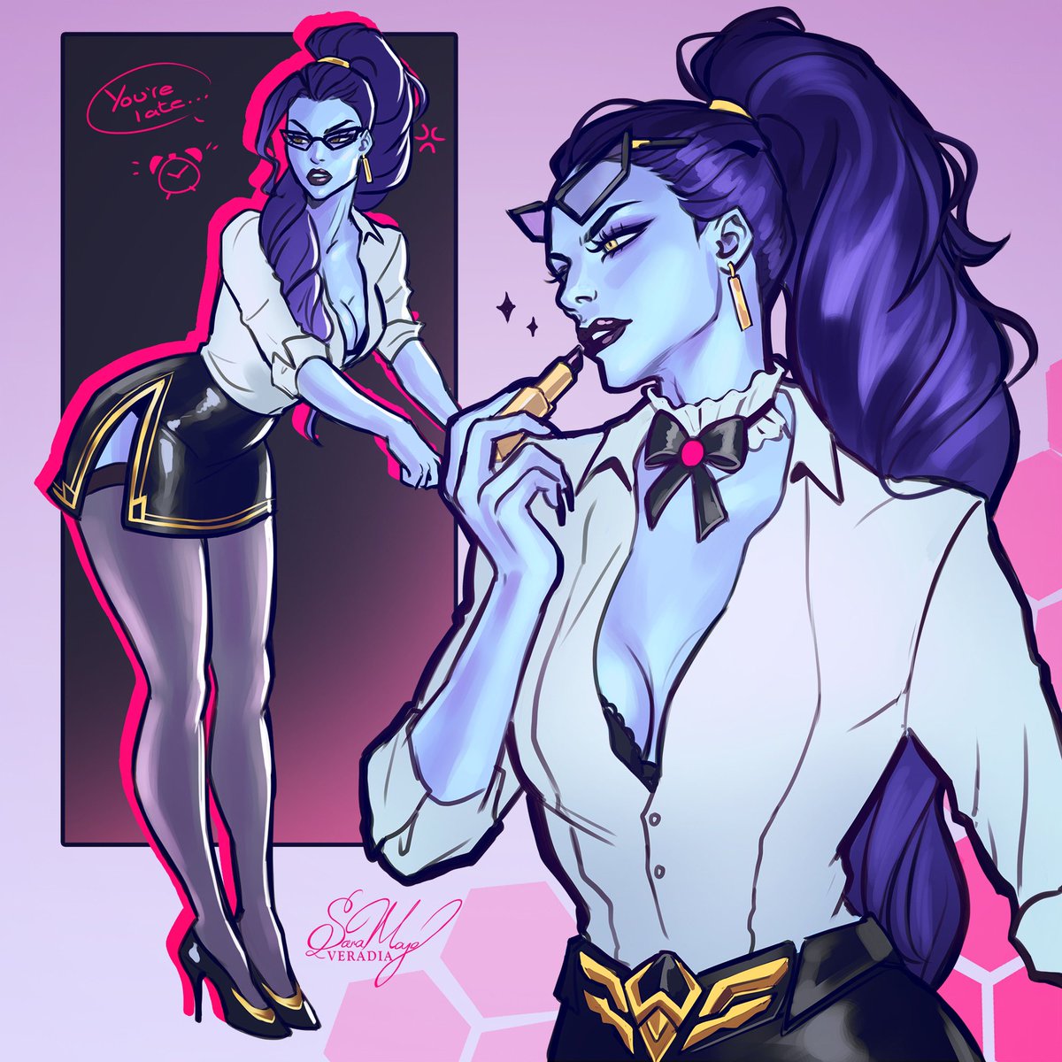 Veradia_'s tweet image. βYouβre lateβ¦β π§
These new Widowmaker skins omg π€β¨