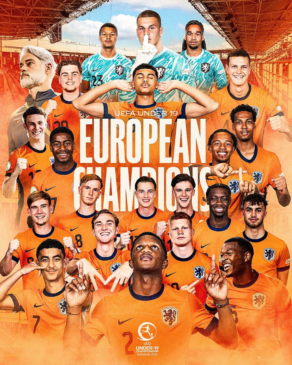 futbolyorumum0's tweet photo. 🇳🇱 Hollanda, UEFA U19 Avrupa Şampiyonası'nda rakibi İspanya'yı 1-0 mağlup ederek kupaya ulaşmayı başardı. https://t.co/OFJpTv7b78