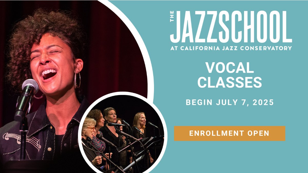 the_jazzschool's tweet image. 🎤 Ready to sing this summer? Jazzschool Vocal Classes start July 7!

Hone your technique, style, and musicianship in small, supportive groups

🎶 Space is limited!
👉 mailchi.mp/jazzschool/jaz…

#Jazzschool #VocalClasses #JazzVocal #BayAreaMusic #MusicEducation #SingJazz