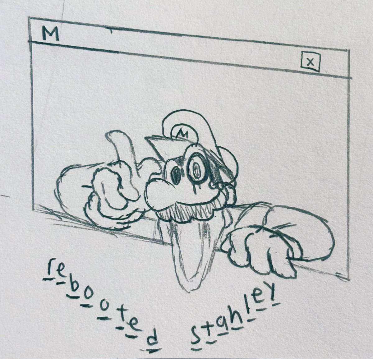 JaysonVazq2053's tweet image. What if Stanley was taken in by inferno M to enact revenge on his tormentors? You get rebooted Stanley. BONUS: @ZER0X101 Mario.exe drawn in PhantomArcades style. #marioexe #infernoM #SuperMarioexe #PhantomArcade #mario64classified #art #creepypasta