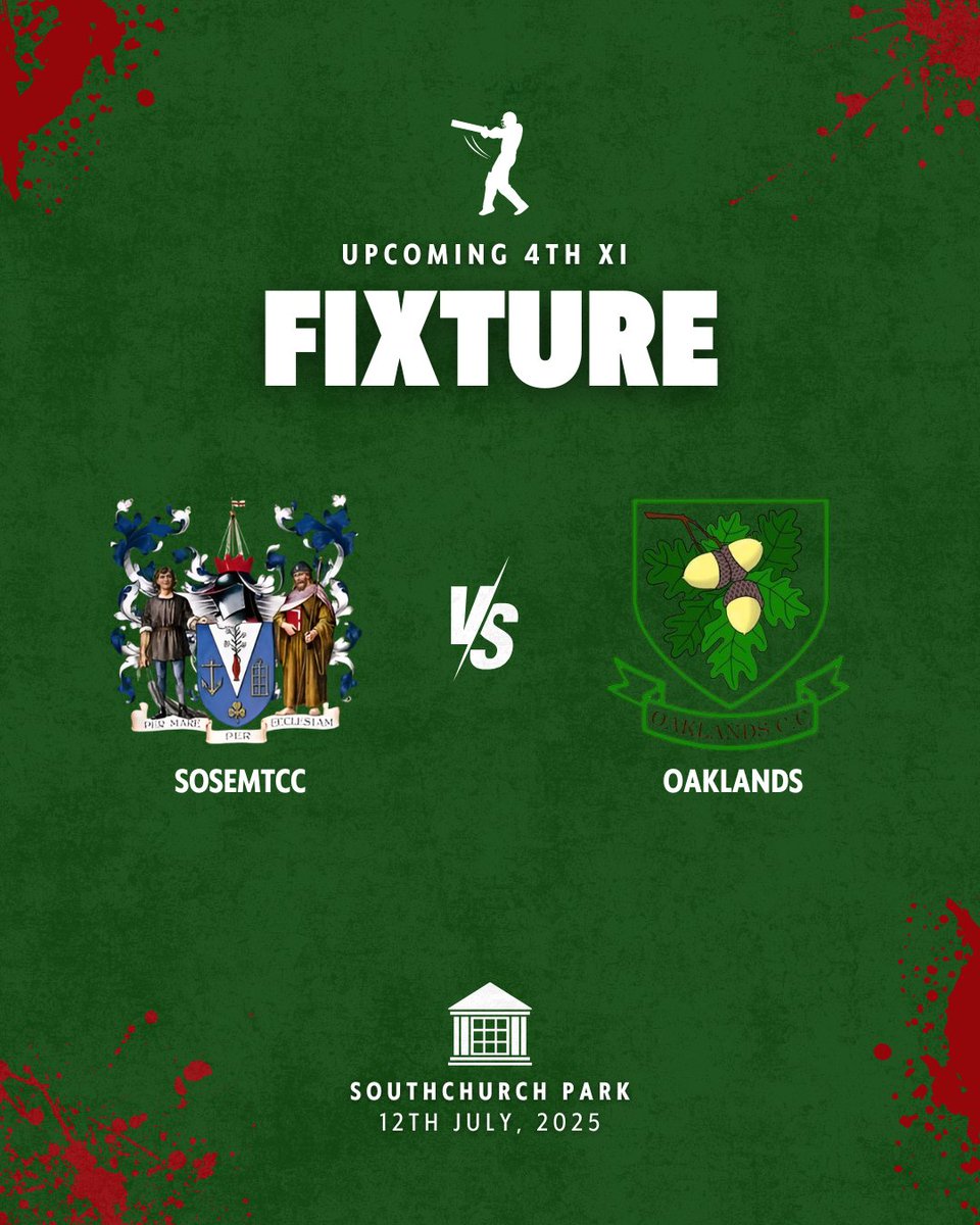 Our upcoming fixtures for our Saturday XIs!

Wishing all our teams the best of luck! 🏏

#seasiders #sosemtcc