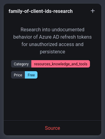 rawsec_cyber's tweet image. New tools were added on the #Rawsec #Cybersecurity Inventory

@noraj_rawsec added

📌 family-of-client-ids-research by @detectdotdev and @_dirkjan at @Secureworks
📌 ROADtools by @_dirkjan
📌 BloodHoundpy by @_dirkjan
📌 LDAPDomainDump by @_dirkjan

inventory.raw.pm
