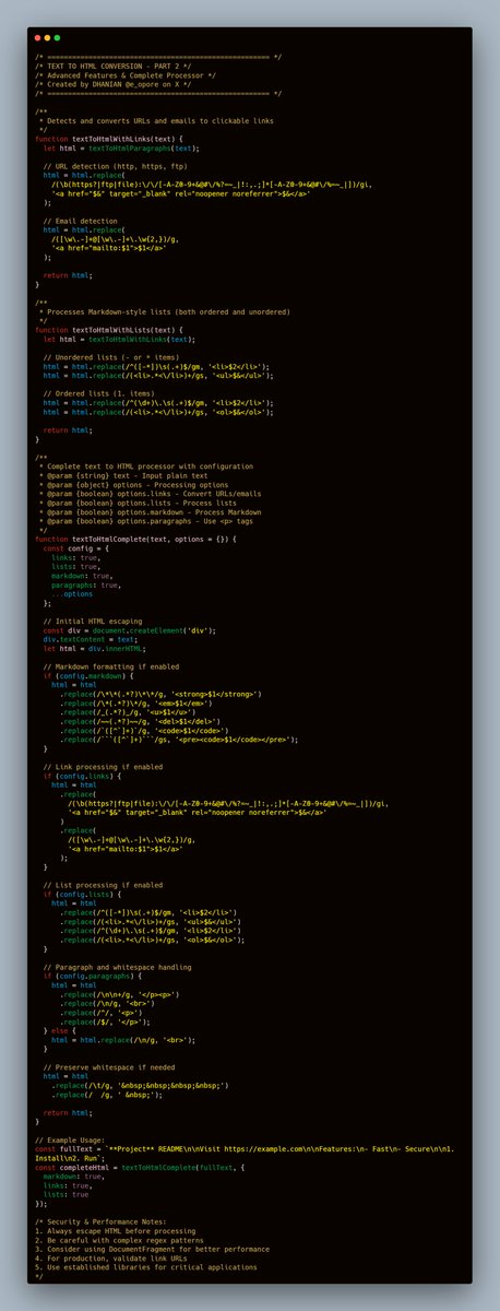 Converting Plain Text To Encoded HTML With Vanilla JavaScript