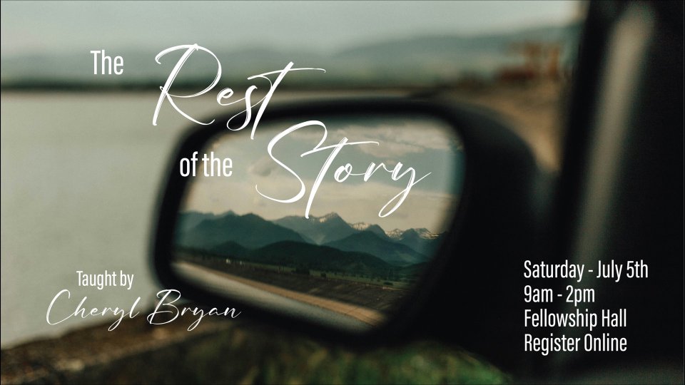 The Rest of the Story

July 5, 2025
9:00am - 2:00pm

Cheryl will be sharing behind the scenes stories about Glad Tidings and letting you discover, "The Rest of the Story". Come and get to know us better and celebrate all that God is doing!

9am - 2pm | The Fellowship Hall
Lunch