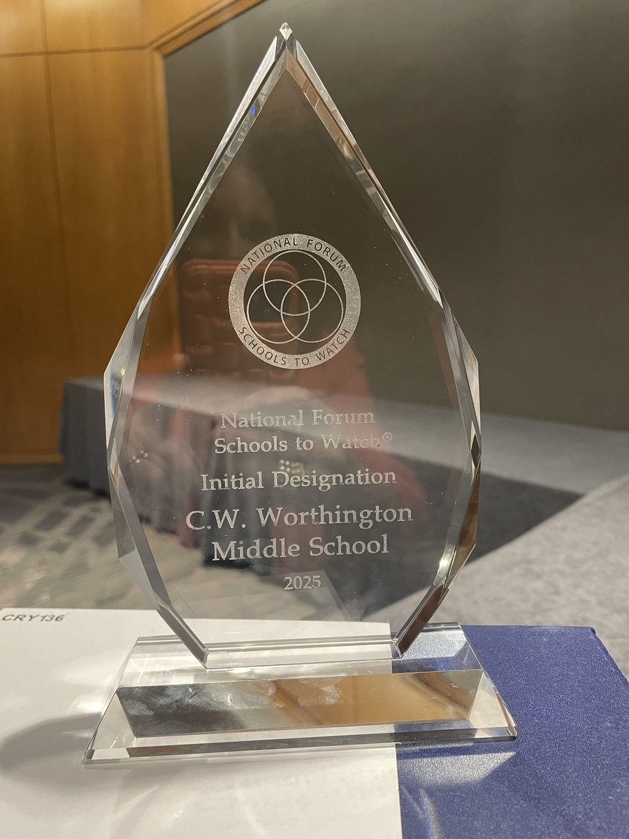 We are so proud of the work done by our staff, students, and supportive community to earn this distinction! It was an honor to accept the Schools to Watch award in front of over 20 states’ campuses in Washington, DC this week!