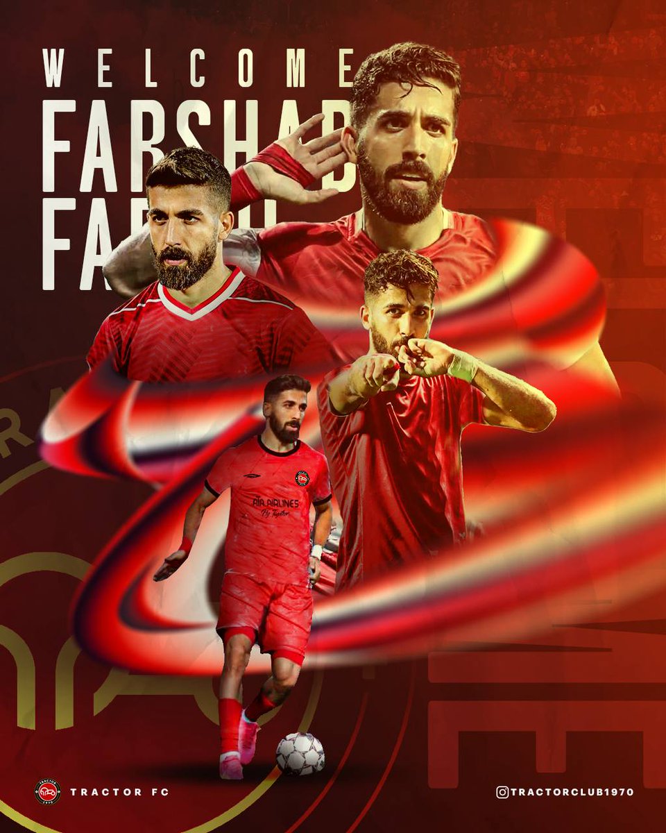 TractorOfficial's tweet image. Tecrübeli savunmacı Farshad Faraji, 3 yıllık sözleşmeyle Traktör’e transfer oldu.
Geçen sezon: 30 maç, 3 gol, 2 asist.
---
فرشاد فرجی با قرارداد ۳ ساله به تراکتور پیوست.
#Tractor #FarshadFaraji #تراکتور