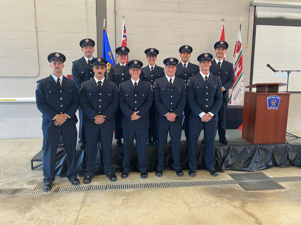 Guelph Fire Department (@guelphfire) on Twitter photo Congratulations to this year's 2025 Guelph Fire Department Recruit graduates!  Your hard work, dedication, and commitment to serving your community are truly commendable. Welcome to the service.
#Guelph Congratulations to this year's 2025 Guelph Fire Department Recruit graduates!  Your hard work, dedication, and commitment to serving your community are truly commendable. Welcome to the service.
#Guelph