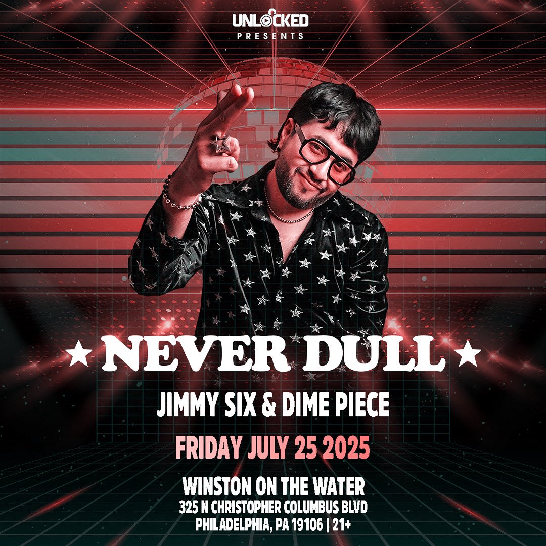 Show Announcement 🪩 The Ave is taking over Winston On The Water with NEVER DULL on Friday July 25th with support by Jimmy Six and Dime Piece for a night you can’t miss! 

📲 Get your tickets now at the link in our bio
