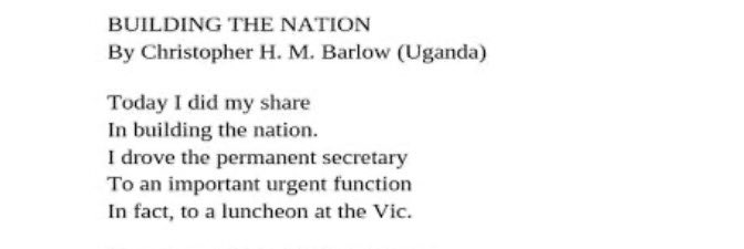 lifeofstew07szn's tweet photo. - @Segun_amure - Referencing an excerpt from Christopher Henry Barlow’s poem on Building the Nation.
“Today I did my share”
“In building the nation”
It’s in our hands! Youths have to get involved.
@OsunTwitta #OTCspace https://t.co/UYddSyjLcu