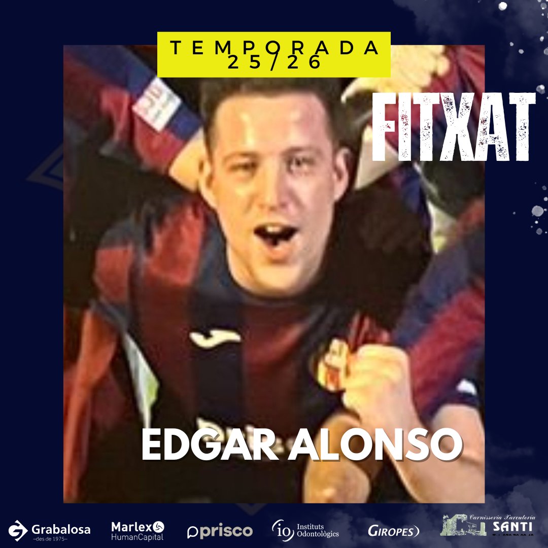 I continuem reforçant l'equip. 
Edgar Alonso de l'Escala, fitxa per reforçar l'equip i amb ganes de sumar. Benvingut Edgar!!