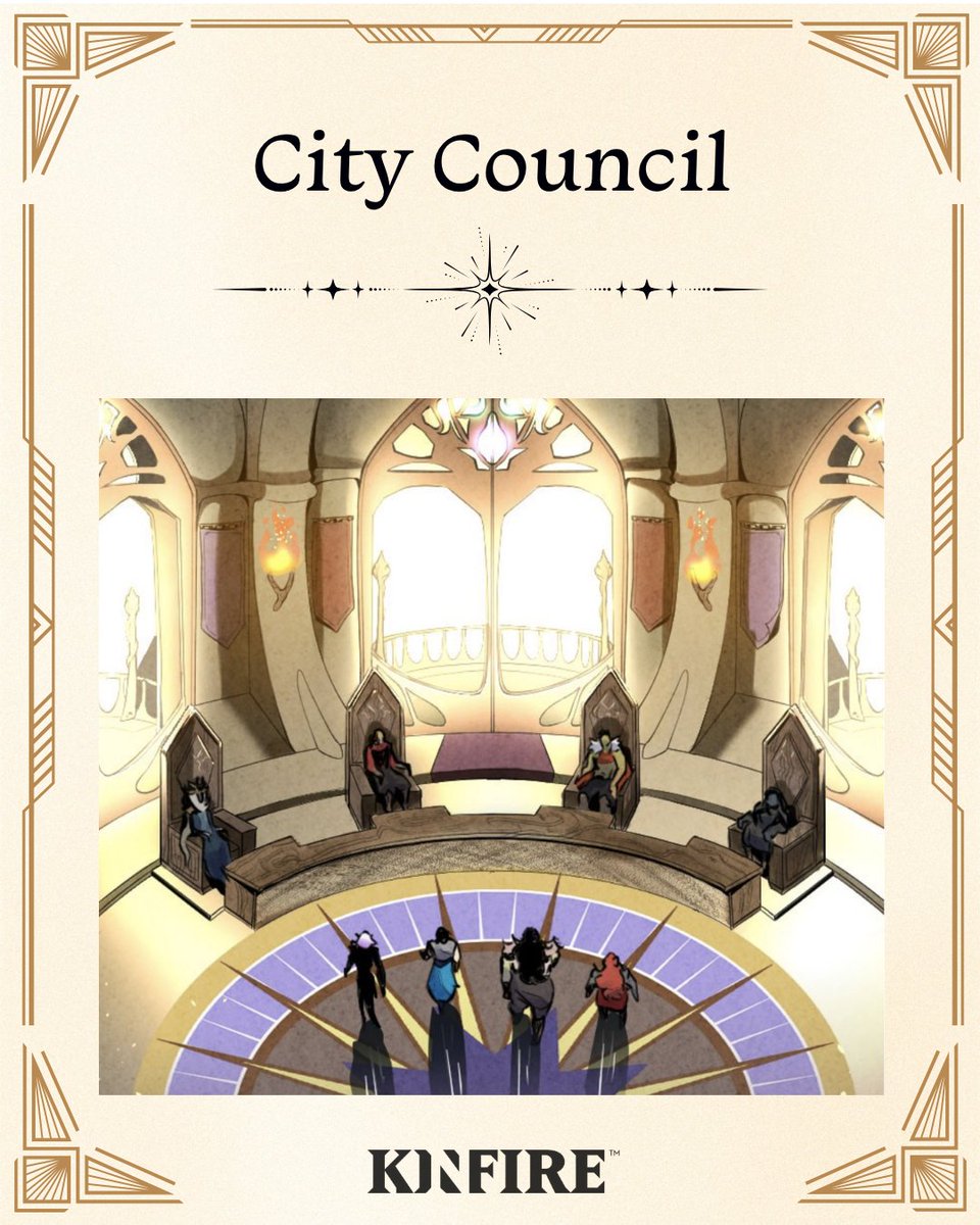 incredidream's tweet photo. Before the Starless Nights, they were advisors. After the coup, they became something more.
The City Council of Din’Lux has ruled through war, shadow, and sacrifice.
What kind of voice would you want on the council in a city like Din’Lux?
#Kinfire #lorethursday #BoardGameLore https://t.co/SObGUnWXQF