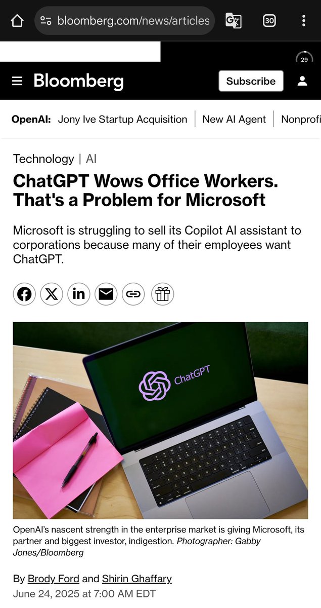 Douglas Pestana (@dougvegas) on Twitter photo As I said before, Microsoft Copilot is terrible.
Bloomberg reports that many office employees don't prefer it.
We understand customer behavior around AI systems, and that's why our AI, <a href="/LegalMenteAI/">LegalMente AI</a>, is superior to Copilot. As I said before, Microsoft Copilot is terrible.
Bloomberg reports that many office employees don't prefer it.
We understand customer behavior around AI systems, and that's why our AI, <a href="/LegalMenteAI/">LegalMente AI</a>, is superior to Copilot.