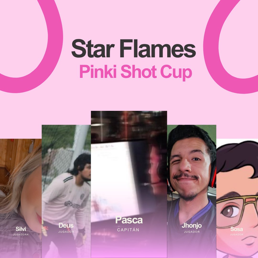 USP Rosita 💕 (@rositacc_) on Twitter photo Continuamos con la presentación de los equipos, y vienen con todo los #StarFlamesPinkiShot by <a href="/pascafps/">2AM Pasca 🥷🏻</a> !! 🙂↕️
Los veremos en acción este 5 de Julio 🎀
#PinkiShotCup 🌸 Continuamos con la presentación de los equipos, y vienen con todo los #StarFlamesPinkiShot by <a href="/pascafps/">2AM Pasca 🥷🏻</a> !! 🙂↕️
Los veremos en acción este 5 de Julio 🎀
#PinkiShotCup 🌸