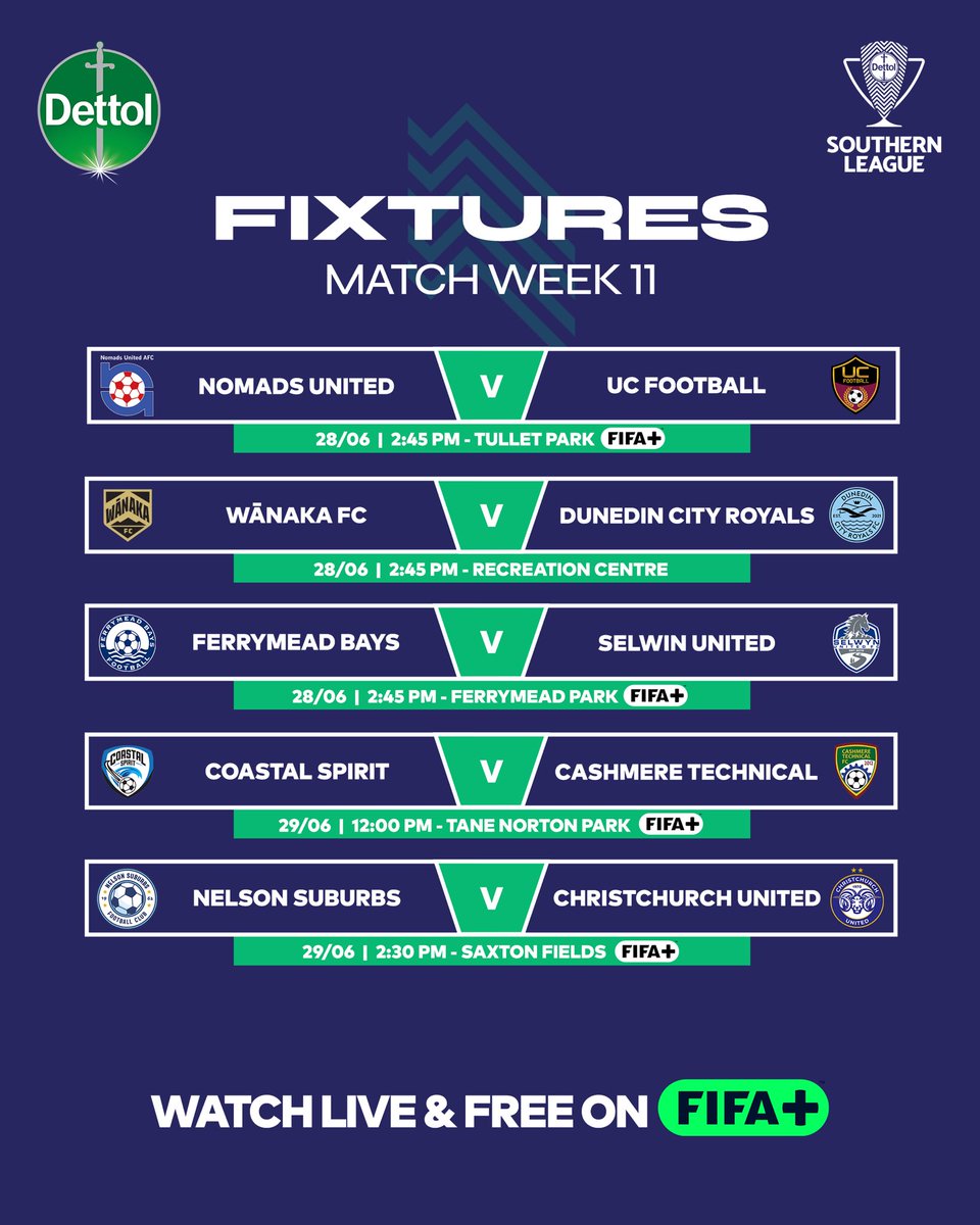 NZ National League ππ³πΏ (@nzleagues) on Twitter photo Hereβs whatβs coming up this round ποΈ
<a href="/AucklandCity_FC/">π³πΏ Auckland City FC</a> vs <a href="/BUAFC_NZ/">Birkenhead United AFC</a> is scheduled for next month π¨
Watch most of the games live and free on FIFA+ π₯
#DettolNationalLeague Hereβs whatβs coming up this round ποΈ
<a href="/AucklandCity_FC/">π³πΏ Auckland City FC</a> vs <a href="/BUAFC_NZ/">Birkenhead United AFC</a> is scheduled for next month π¨
Watch most of the games live and free on FIFA+ π₯
#DettolNationalLeague
