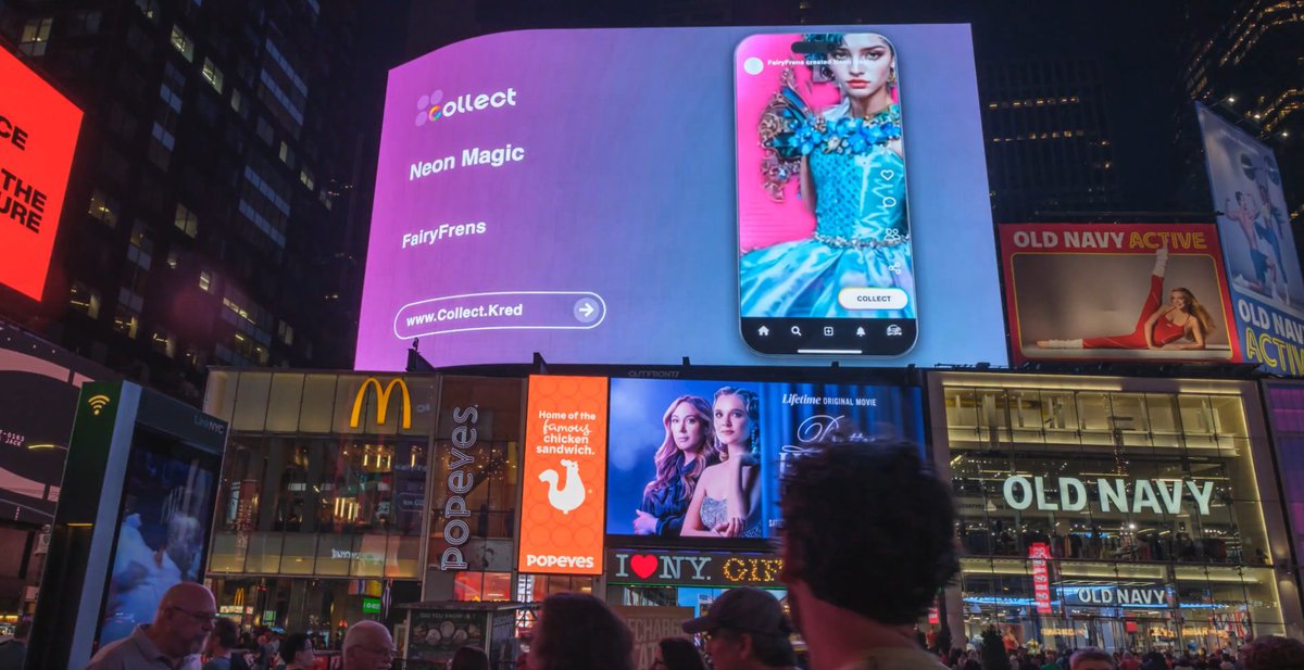 nfttink's tweet image. GM, FairyFrens fam! 

We woke up to PURE MAGIC -

Our trademarked brand is SHINING BRIGHT in TIMES SQUARE!  FairyFrens is taking over #NewYork, and we’re losing our minds over here! 

This is a dream come true, thankyou @NFT_NYC so proud to be part of the alumni if this event
