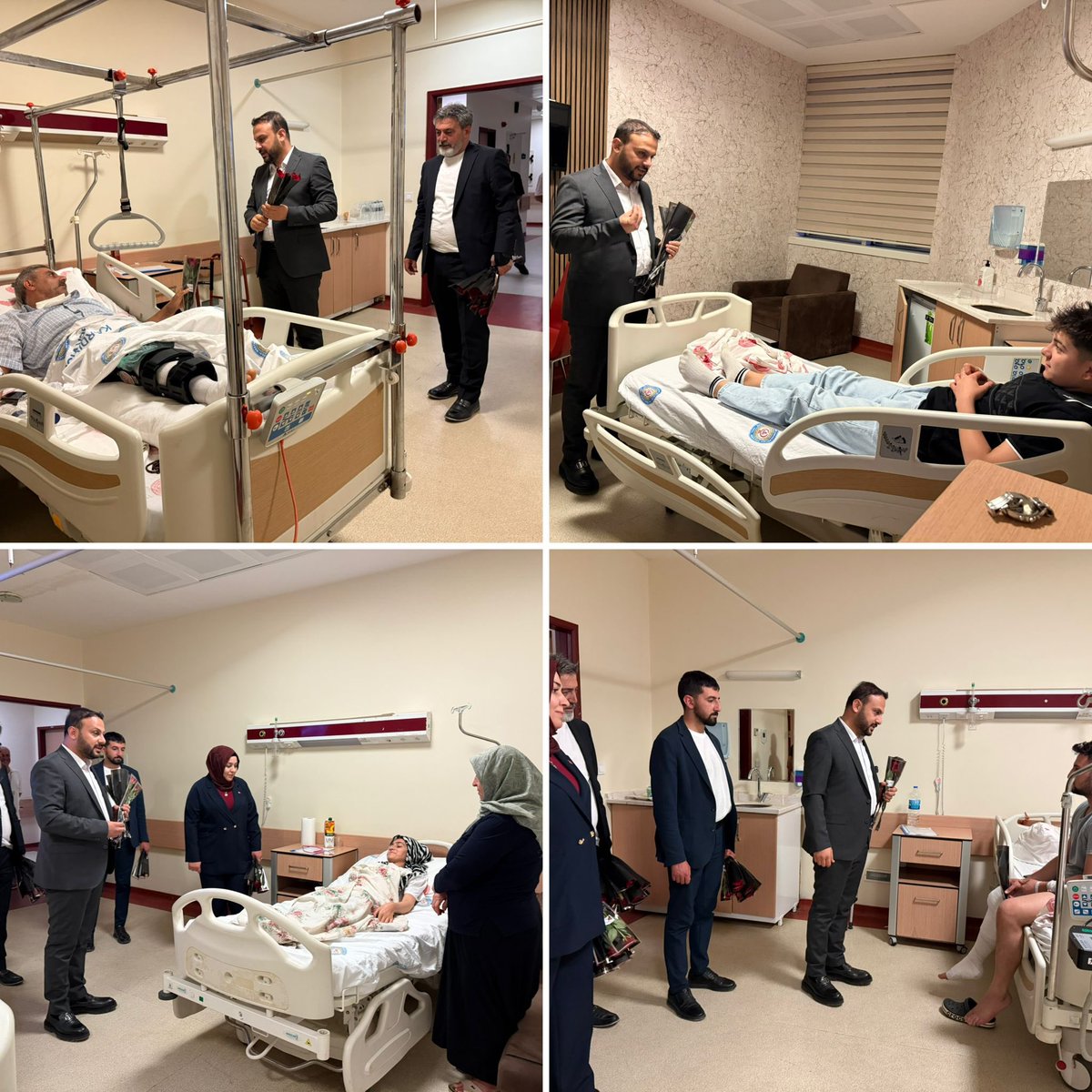 Perşembe Akşamları Ziyareti💐🥰

AK Parti Haliliye İlçe Başkanlığı olarak;
İlçe Başkanımız Mustafa Bağmancı,Kadın Kolları Başkanımız Fatma Ocak,İlçe Başkan Yardımcımız Mehmet Akkuş ile birlikte;

Harran Üniversitesi Araştırma Hastanesinde tedavi gören hastalarımızı, yakınlarını