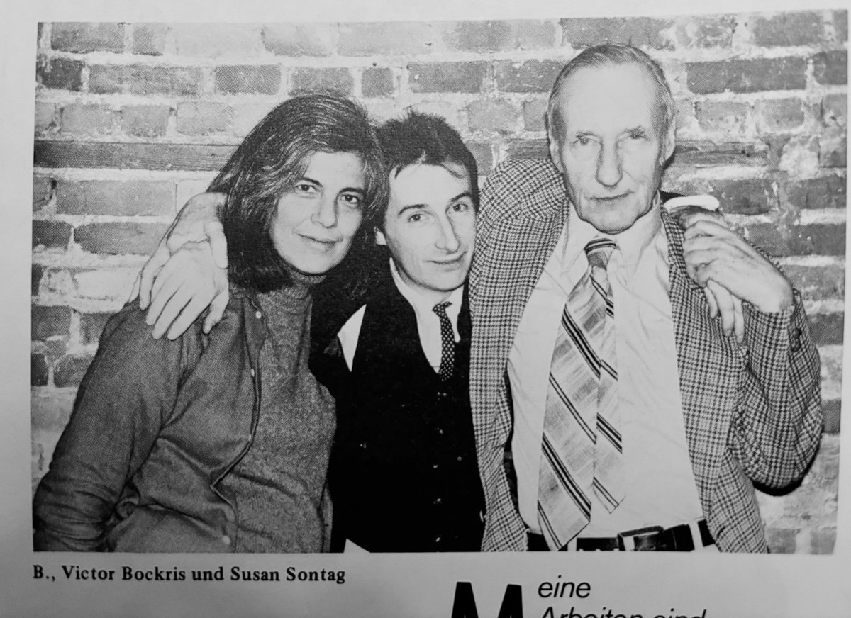 susan sontag, victor bockris &amp; william s. burroughs.