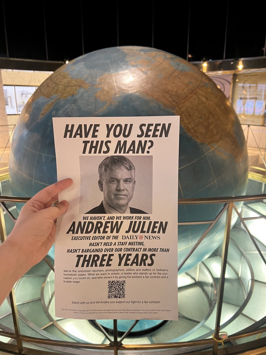 Where in the world is <a href="/andrewjulien/">Andrew Julien</a>? Our boss hasn’t shown up to bargaining in over THREE YEARS, so we decided to scour the city…