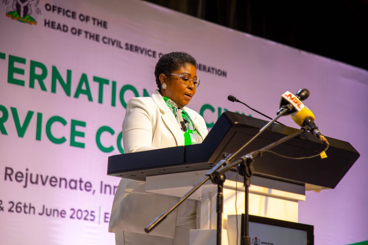 The Permanent Secretary, Ministry of Foreign Affairs,  Ambassador Dunoma Umar Ahmed PhD, led the Ministry's delegation to attend the International Civil Service Conference 2025 in Abuja.