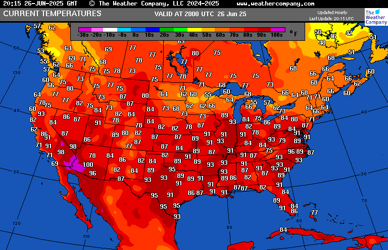 climateguyw's tweet photo. On 6/26 #HeatwaveShell shrank to a low end CAT3 since areas of heat warnings/advisories have decreased substantially from Wednesday. Shell continued to set records on Thursday. My oil company naming criteria: https://t.co/KcksYl8YTr @extremetemps @olliemilman
@GreenNewsReport https://t.co/sFfvFfnaYz