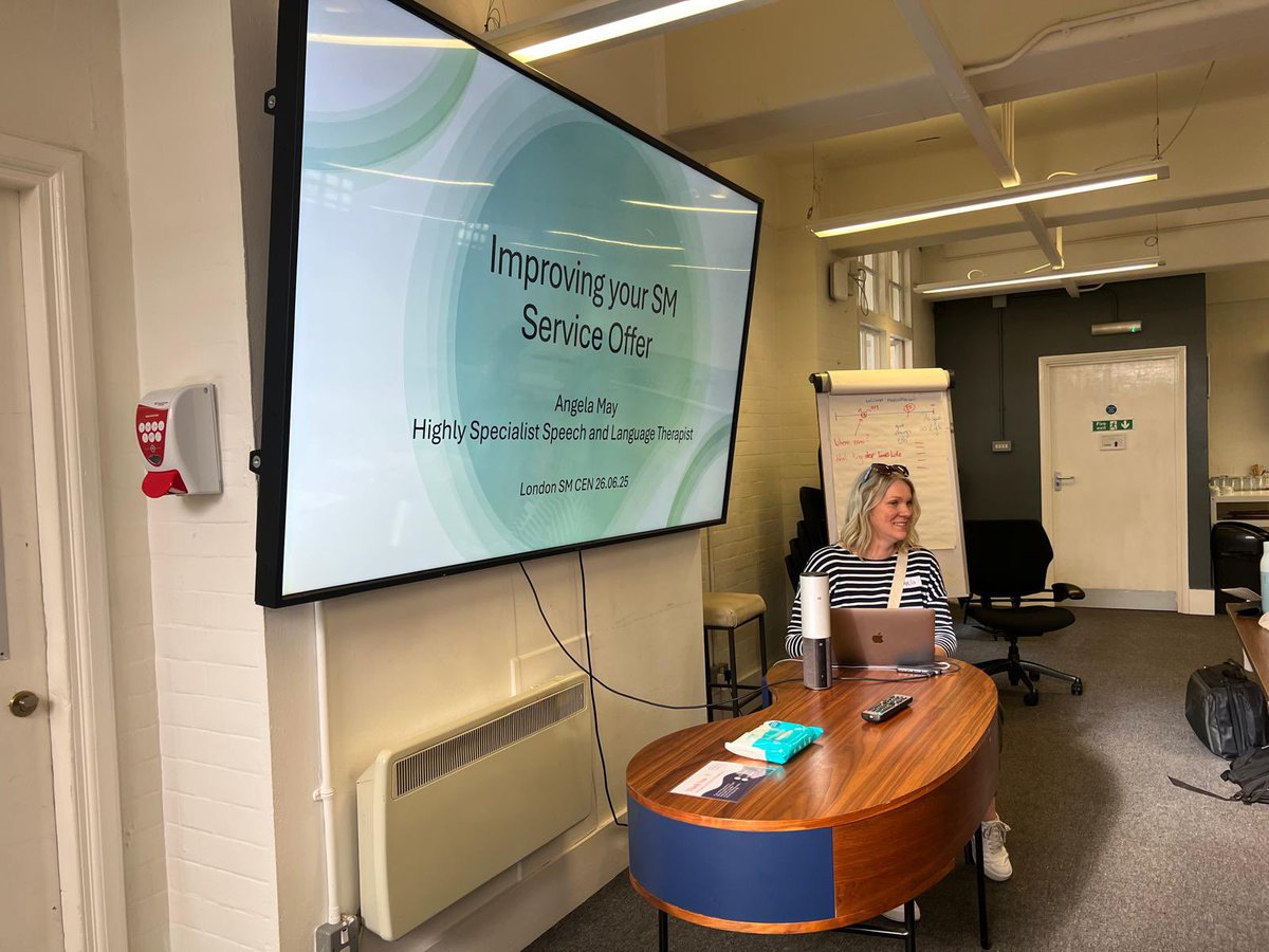 We had a great day today at our CEN discussing all things #selectivemutism outcome measures and improving your service offer! Thanks <a href="/Angela_May_SLT/">Angela</a> for an inspiring discussion! #mysltday #cpd <a href="/RCSLT/">RCSLT 💙</a> <a href="/sltsolutions/">Anita McKiernan</a>