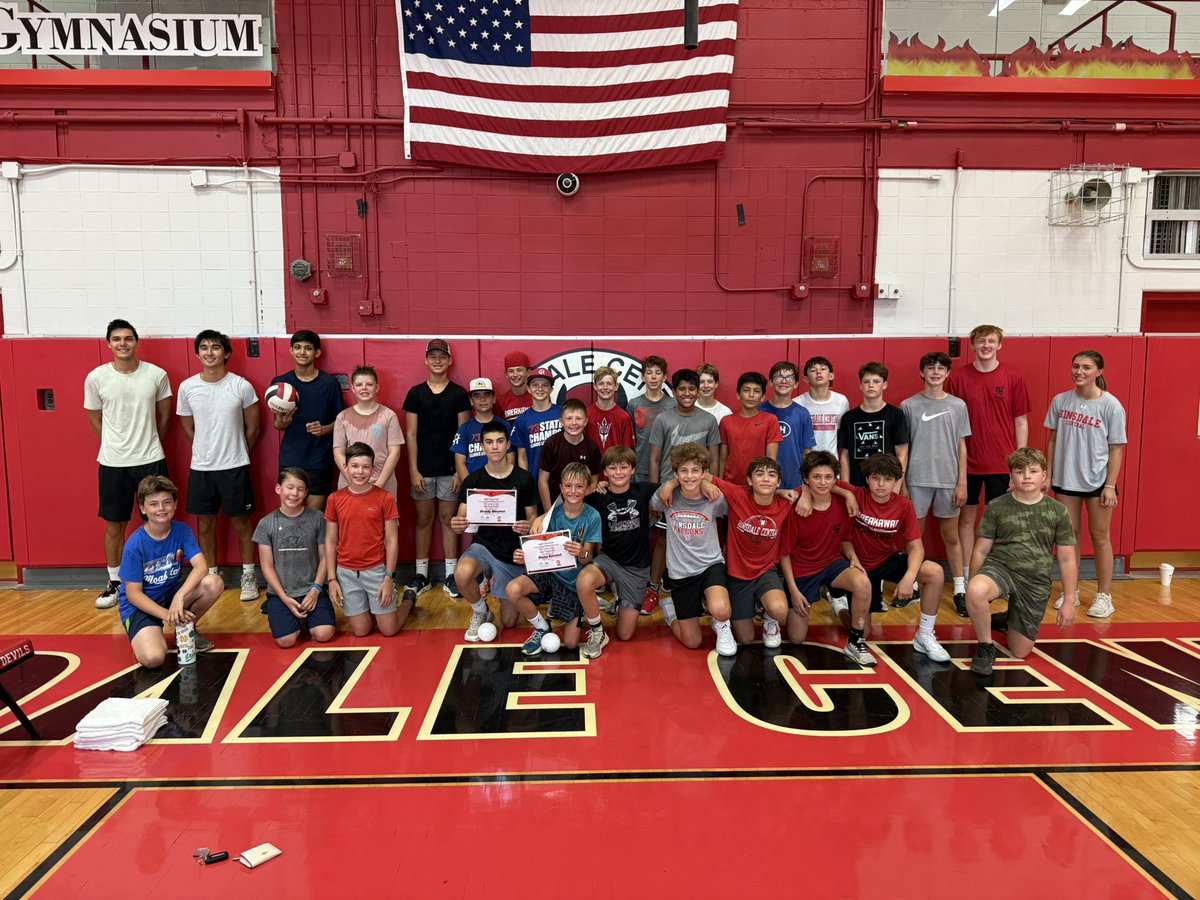 That’s a wrap for our 5th-8th grade camp! Congrats to our award winners! Looking forward to seeing all of these young athletes grow into some awesome Red Devil volleyball players!
