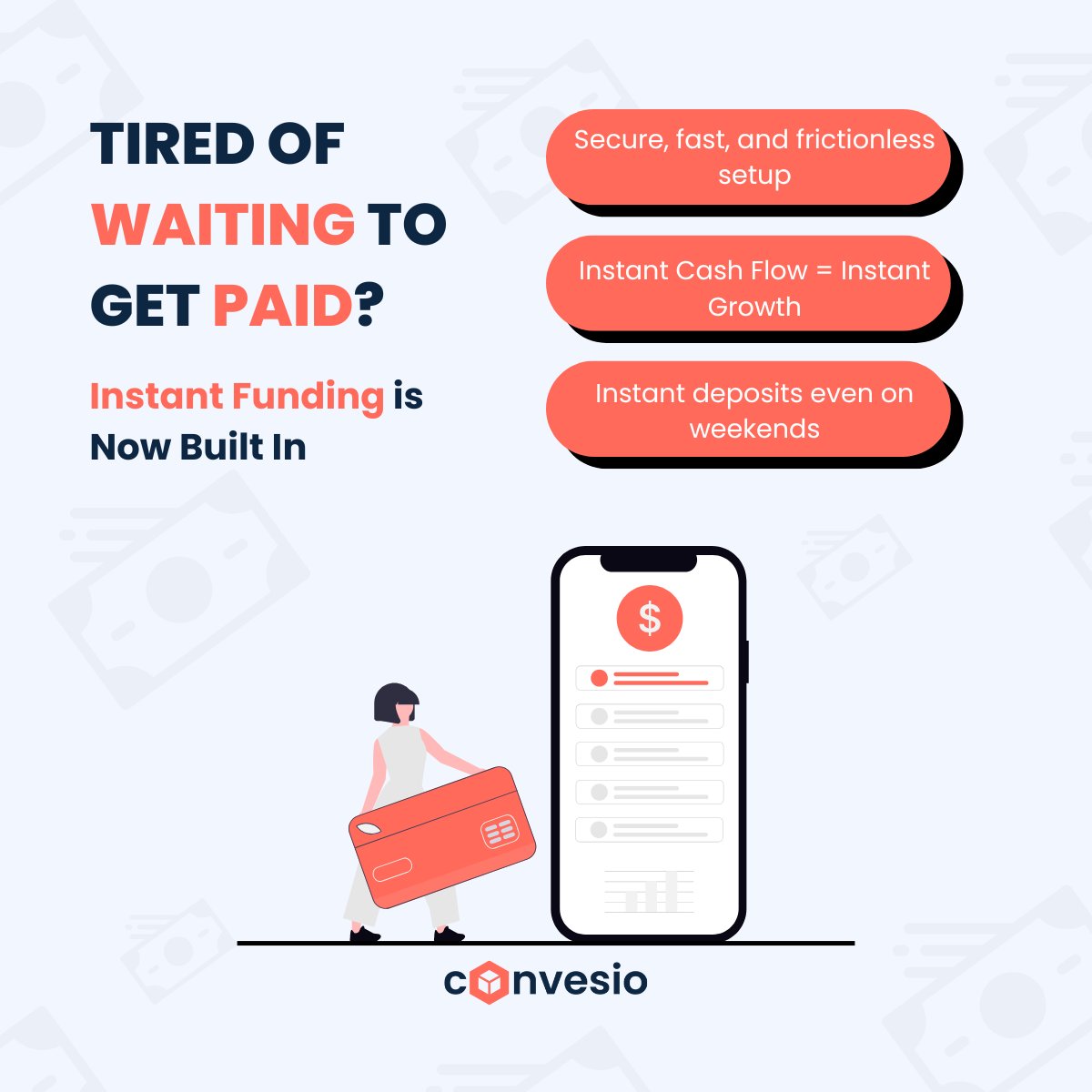 convesio's tweet image. 💡 Real-time revenue access is here.
With ConvesioPay + Lili, you get:
✅ Instant funding — 24/7
✅ $0 fees
✅ Full WooCommerce + QuickBooks integration
✅ Embedded Lili onboarding
Smarter cash flow = faster growth. 💰
🔗 convesio.com/blog/wordpress…
#eCommerce #CashFlowTools…