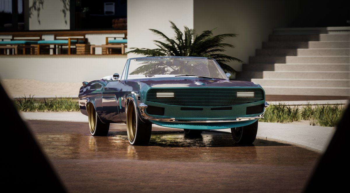 One-of-a-kind ride for a one-of-a-kind legend.

The Coolio whip, parked right where it belongs.