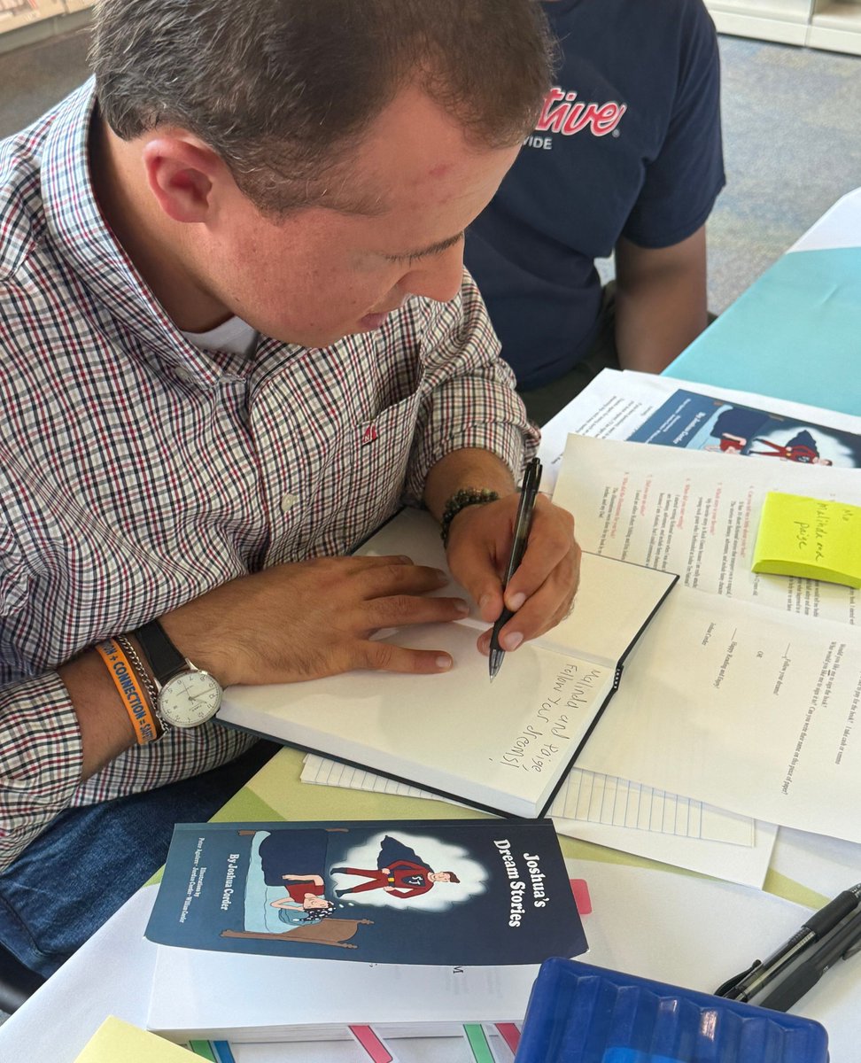 csusm_library's tweet image. CSUSM Aspiring Scholar and University Library Intern Joshua Corder gave a reading of his book &quot;Joshua’s Dream Stories&quot; at the San Marcos Library on June 12! 📖✨ 

His book is available for checkout: bit.ly/44aQbFq 📚

#CSUSM #CSUSMLibrary #BookSigning #AspiringScholars
