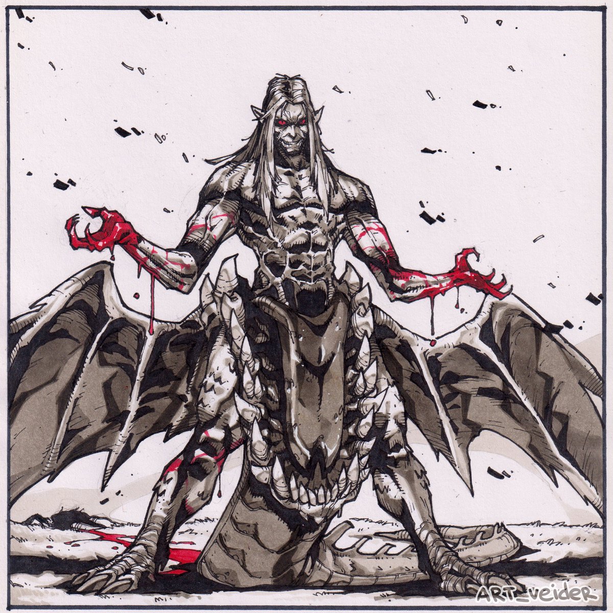 artveider's tweet image. Panny Flame & Morrigan Crow page 3 #art #comic #characterdesign #draw #fantasy #sketch