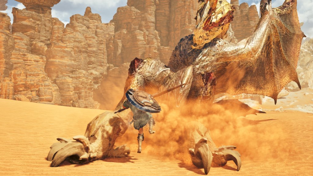 Official screenshots for Seregios from Monster Hunter Wilds