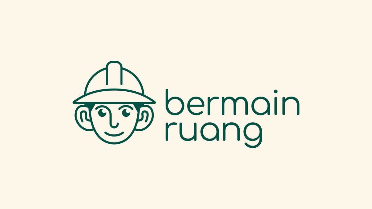 hbn_design's tweet photo. Bermain Ruang — Logo &amp; Branding

Available for new project. https://t.co/WjFtruC77M