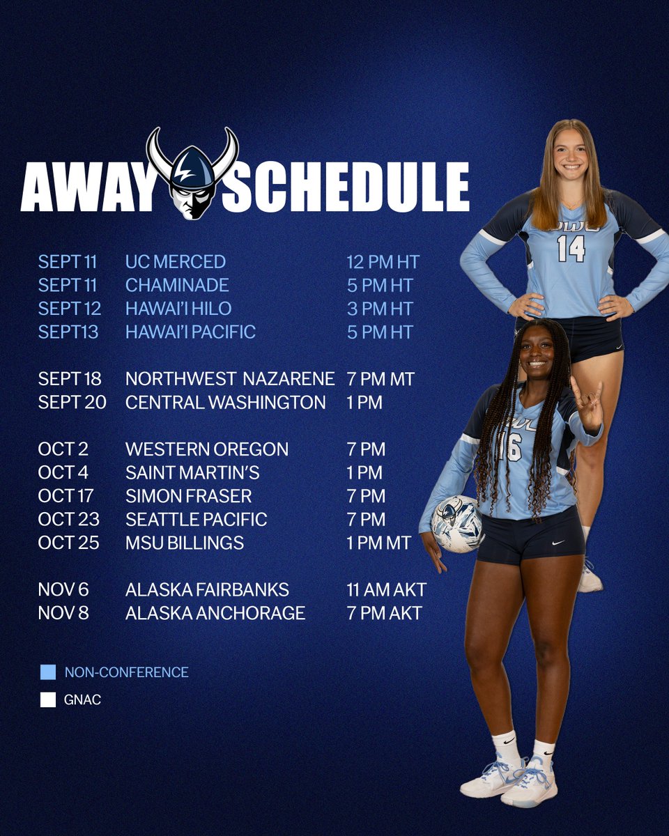 VB🏐 | Here is a look at the 2025 WWU Volleyball schedule! All match times and detailed information is available at WWUVikings.com.