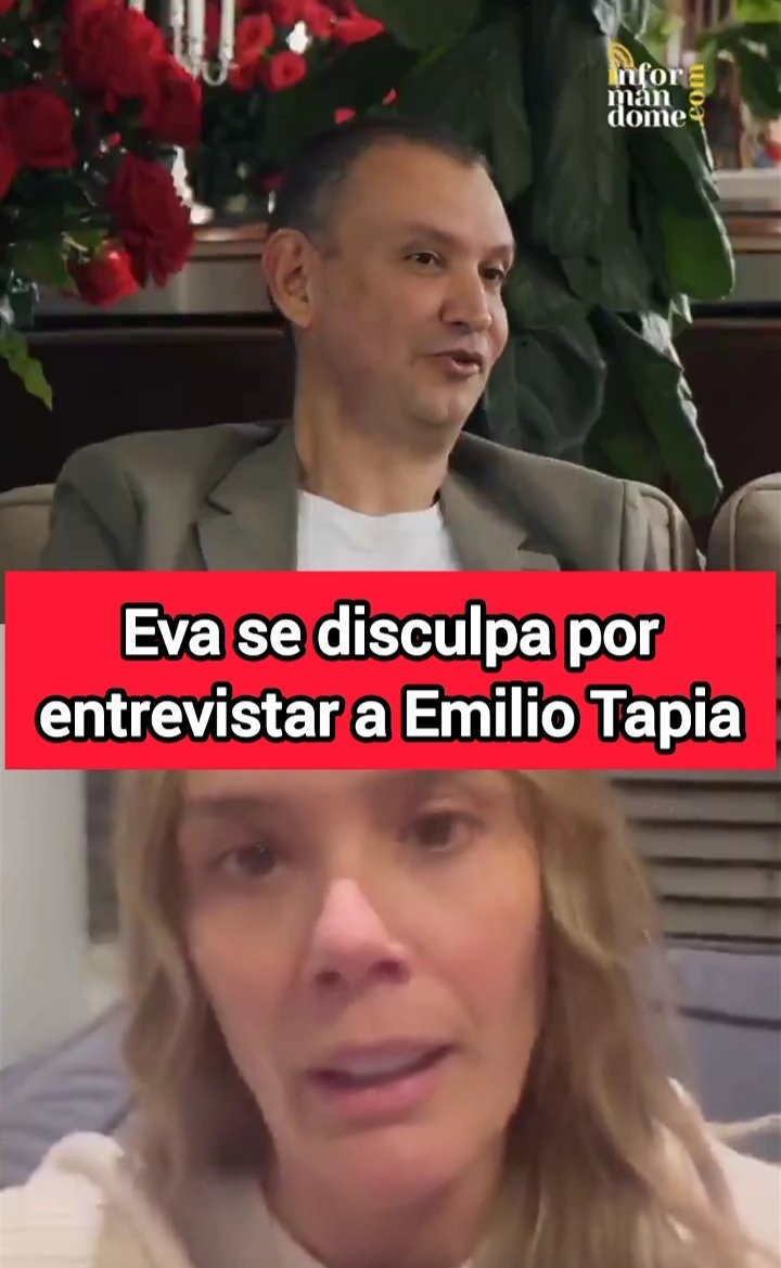 ReportajePlus's tweet image. 🔴 Eva rey se disculpa por entrevistar a Emilio Tapia ➡️➡️ youtube.com/shorts/p2e9EGl…