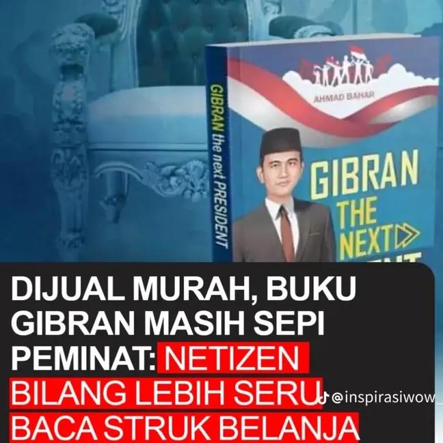 pakaipeci's tweet photo. Gibran bikin buku?
Ya gak lakulah...😁
Yg suka baca pasti pintar, yg pintar gak mungkin dukung Gibran.
Sedang pendukungnya pasti ga suka baca https://t.co/DDlIZTpQbB